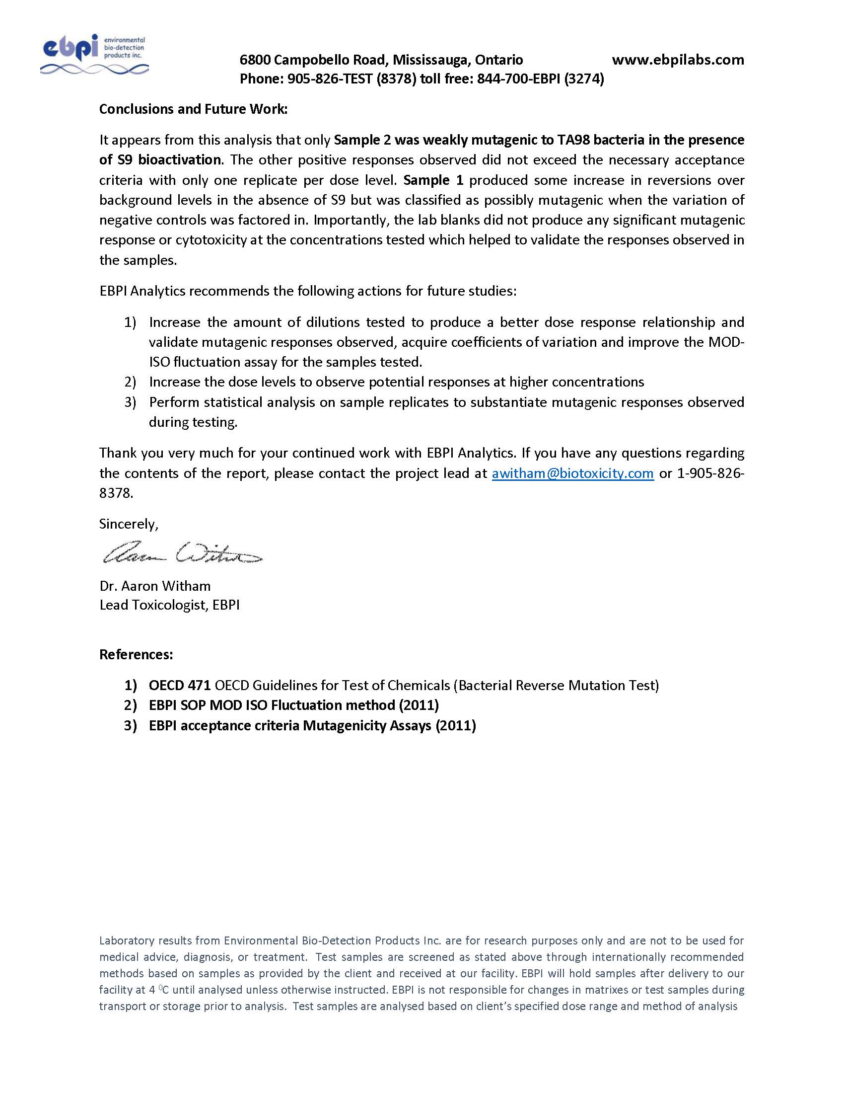 Sample report final Page 2